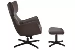 Křeslo VOGUE hnědá umělá kůže otočné Křeslo VOGUE hnědá umělá kůže otočné