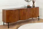 Komoda GRANDEUR 3D 180 CM hnědá masiv mango