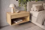 Závěsný noční stolek PURE 50 CM krémový masiv mango Závěsný noční stolek PURE 50 CM krémový masiv mango