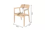 2SET jídelní židle KENNEDY masiv teak