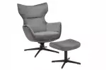 Křeslo VOGUE šedá samet otočné Křeslo VOGUE šedá samet otočné
