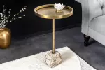 Odkládací stolek TRAYFUL 60 CM mosaz/mramor