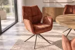2SET jídelní židle CONCORD otočná 180° rezavě hnědá samet 2SET jídelní židle CONCORD otočná 180° rezavě hnědá samet