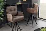 Barová židle BIG GEORGE taupe hnědá otočná