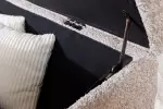 Lavice CHESTERFIELD 140 CM šampaňská s úložným prostorem
