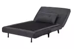 Rozkládací křeslo SMART MULTIFUNCTION 100 CM šedá manšestr