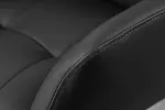 2SET jídelní židle SIGNATURE černá pravá kůže otočná