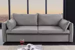 Rozkládací pohovka APARTMENT 3M 215 CM šedá manšestr