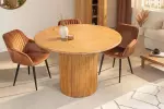 Kulatý jídelní stůl s ÚP TRES CHIC 120 CM masiv mango