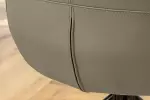 2SET jídelní židle SIGNATURE taupe/černá pravá kůže otočná
