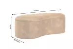 Pokojová lavice s ÚP ELEMENTAL 120 CM tmavě žlutá samet Pokojová lavice s ÚP ELEMENTAL 120 CM tmavě žlutá samet