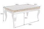 Konferenční stolek MODERN BAROCCO BARRACUDA 100 CM chrom