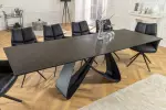 Jídelní stůl INFINITY RUST BLACK 180-220-260 CM keramika rozkládací