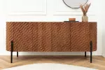 Komoda ADLON II 3D 180 CM hnědá masiv mango