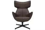 Křeslo VOGUE hnědá umělá kůže otočné Křeslo VOGUE hnědá umělá kůže otočné