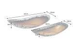 2SET mísa ORIENT 35/45 CM zlatá s patinou