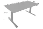 Výškově nastavitelný psací stůl BLACK DESK 140 CM