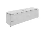 Lavice CHESTERFIELD 140 CM antik šedá s úložným prostorem