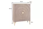 Vysoká komoda GOLDEN SUNSET 120 CM hnědá masiv mango