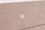 Noční stolek PARIS 55 CM s LED osvětlením béžová samet