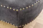 Lenoška CHESTERFIELD šedá samet