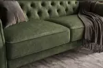 Pohovka MAISON BELLE 220 CM měchově zelená rozkládací Pohovka MAISON BELLE 220 CM měchově zelená rozkládací