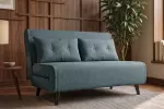 Rozkládací pohovka SMART MULTIFUNCTION 140 CM petrolejová samet Rozkládací pohovka SMART MULTIFUNCTION 140 CM petrolejová samet