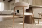 2SET jídelní židle BELFORT béžová/přírodní