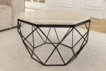 Konferenční stolek DIAMOND 70 CM béžová/černá