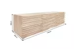 Nástěnná komoda RELIEF 175 CM masiv akácie Nástěnná komoda RELIEF 175 CM masiv akácie