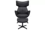 Křeslo VOGUE černá umělá kůže otočné Křeslo VOGUE černá umělá kůže otočné