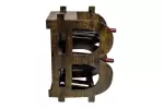 Regál na víno BITCOIN 70 CM masiv borovice