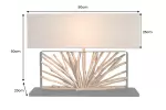 Stolní lampa EUPHORIA 80 CM masiv longan