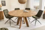 Kulatý jídelní stůl ART WOOD 140 CM masiv mango