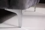 Pohovka MODERN BAROCCO 240 CM tmavě šedá samet Pohovka MODERN BAROCCO 240 CM tmavě šedá samet