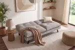 Rozkládací pohovka COCOONING 190 CM greige žinylková tkanina Rozkládací pohovka COCOONING 190 CM greige žinylková tkanina
