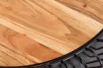 Konferenční stolek TRUE ELEMENTS 70 CM přírodní/černá masiv akácie