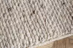 Koberec WOOL 350x240 CM stříbrně šedá vlna