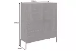 Vysoká komoda TRIBAL 3D 120 CM hnědá masiv mango