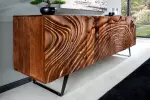 Komoda FLUID II 3D 175 CM ořechově hnědá masiv akácie