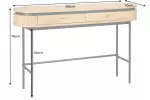 Konzolový stolek ATELIER 120 CM dubová dýha
