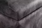 Lavice CHESTERFIELD 140 CM antik šedá s úložným prostorem