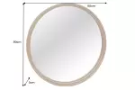 Kulaté zrcadlo PORTRAIT ELEGANCE 80 CM zlatá