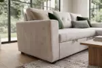 Rozkládací rohová pohovka s ÚP APARTMENT II UNI 205 CM šampaňská béžová samet Rozkládací rohová pohovka s ÚP APARTMENT II UNI 205 CM šampaňská béžová samet