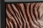 Vysoká komoda FLUID 3D 110 CM ořechově hnědá masiv akácie