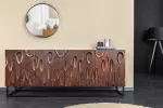 Komoda DUNE 3D 175 CM ořechově hnědá masiv akácie
