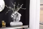 Váza LIQUID 30 CM stříbrná