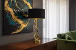 Stolní lampa WILDLIFE COBRA 110 CM zlatá/černá