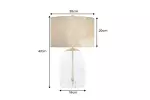 Stolní lampa CLASSICO 50 CM transparentní/zlatá
