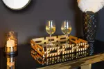 Podnos VARIATION 40 CM černozlatý